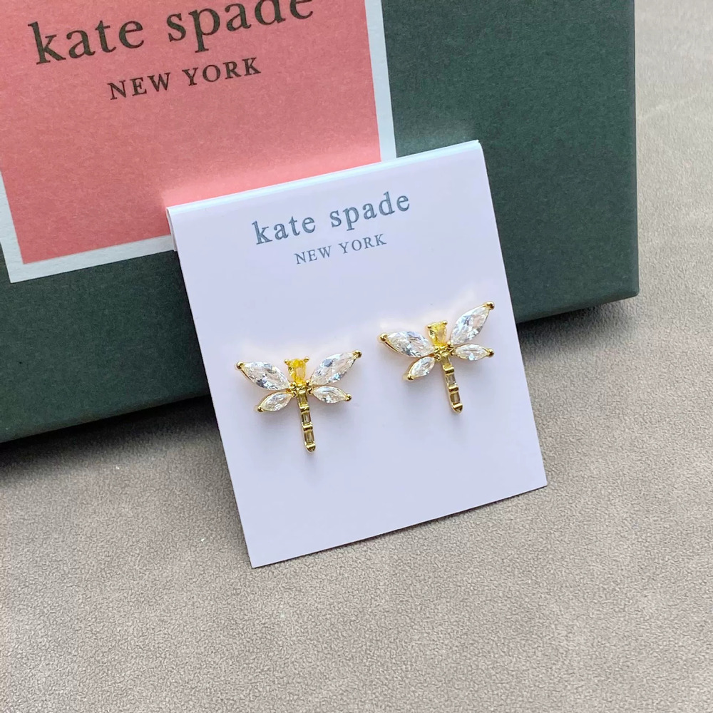 kate spade Clear Zircon Set Metal Stud Multi Shape